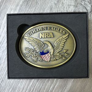 NRA Golden Eagles, 2015 commemorative club belt buckle